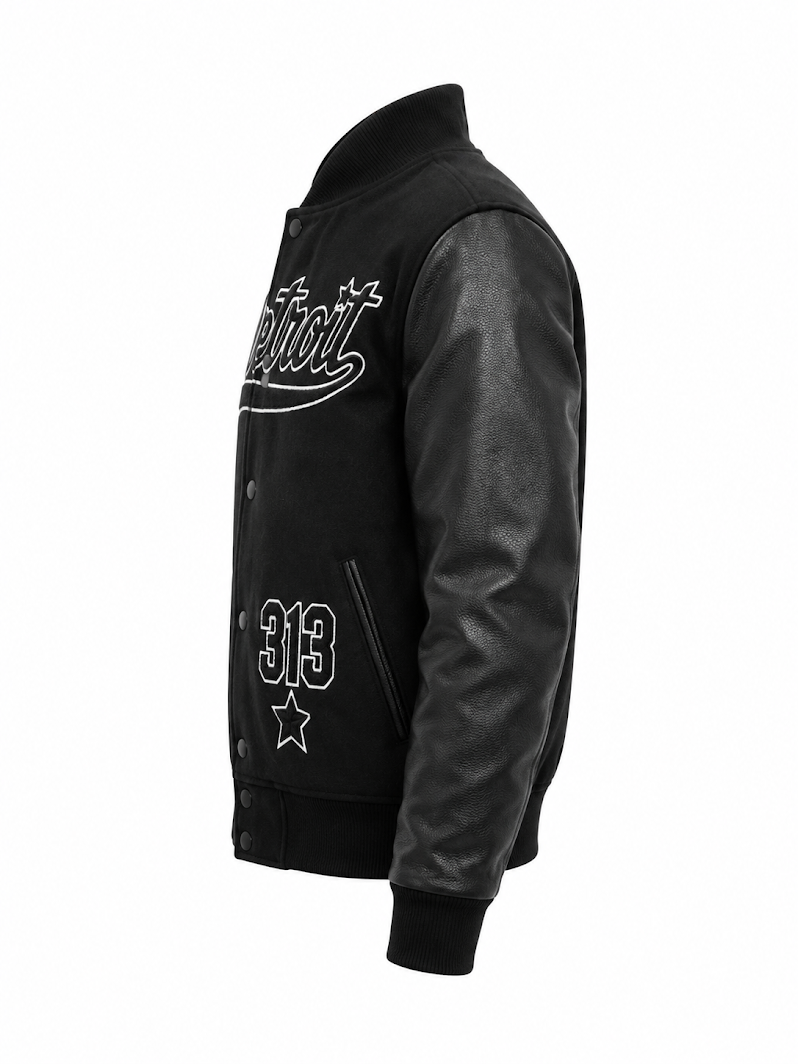 ROKU STUDIO BRACE KNUCKLE VARSITY JACKET (#RK6481894)
