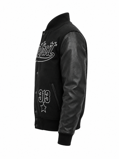 ROKU STUDIO BRACE KNUCKLE VARSITY JACKET (#RK6481894)