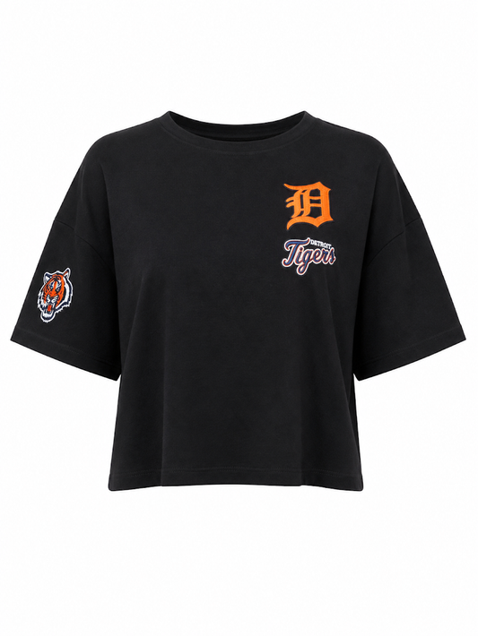 PRO STANDARD WOMEN'S DETROIT TIGERS CLASSIC CHENILLE BOXY T-SHIRT (LDTA315929)