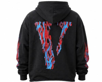 VLONE RED SKULL HOODIE CERTILOGO LIMITED EDITION