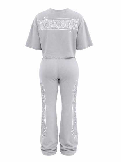 REDFOX MINERAL WASH "FEARLESS" S/S & PANT SET (ST6616P)