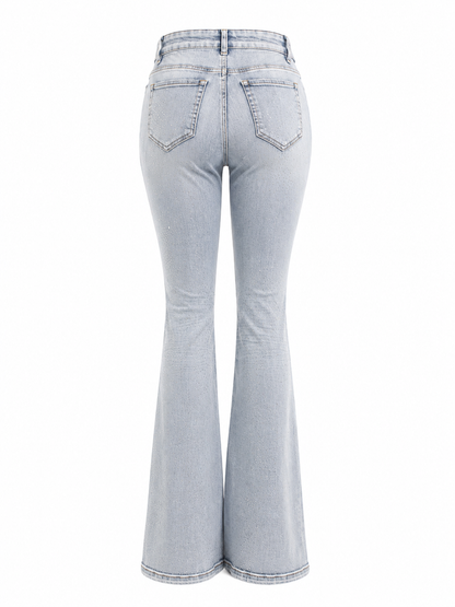 REDFOX WOMEN CRYSTAL RAIN STACKED JEANS
