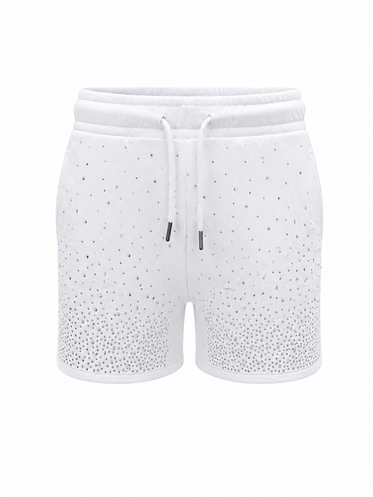 REDFOX WOMEN'S FRENCH TERRY SHORT W/RHINESTONE (PS3636)