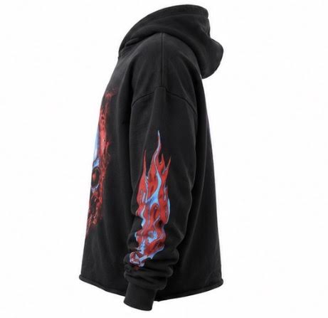 VLONE RED SKULL HOODIE CERTILOGO LIMITED EDITION