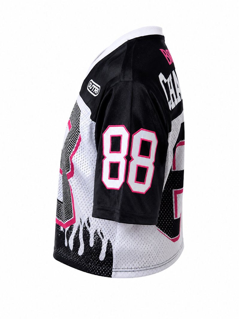 REDFOX WOMEN'S "BORN TO RIDE" CROP MESH JERSEY (TE6618)