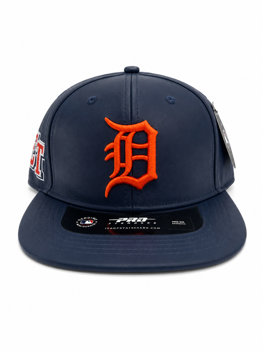 PRO STANDARD DETROIT TIGERS MIDNIGHT NAVY CITY SIGNATURE STRAPBACK CAP