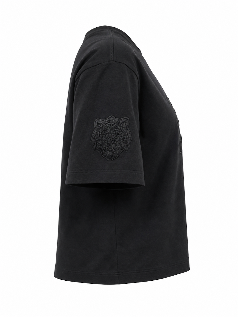 PRO STANDARD WOMEN'S DETROIT TIGERS TRIPLE BLACK BOXY TEE