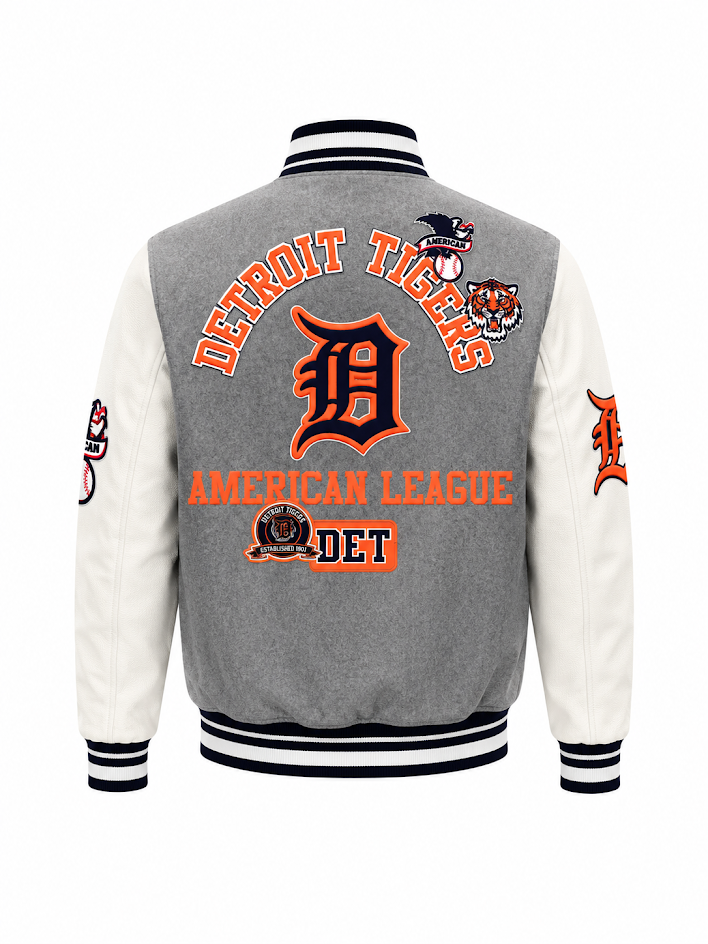PRO STANDARD DETROIT TIGERS DET M RIB WOOL VARSITY JACKET