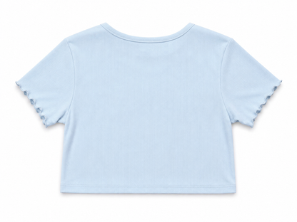 CUTIE PATOOTIE GIRL'S SHORT SLEEVE TOP W/BUTTERFLY RHINESTONE