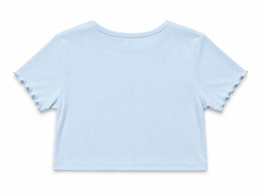 CUTIE PATOOTIE GIRL'S SHORT SLEEVE TOP W/BUTTERFLY RHINESTONE