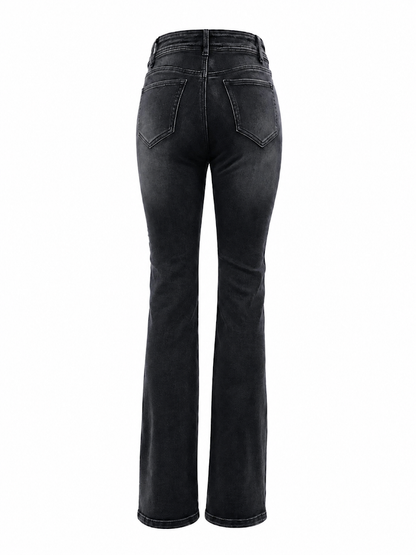 REDFOX WOMEN  ANGEL WINGS W/RHINESTONES STACKED JEANS (PA9600)