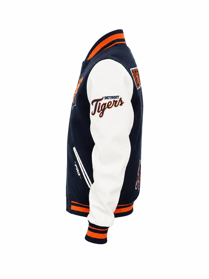 PRO STANDARD DETROIT TIGERS SPLIT LOGO M RIB VARSITY JACKET