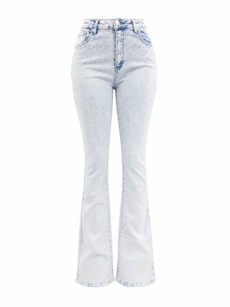 REDFOX WOMEN DIAMOND DUST STACKED JEANS