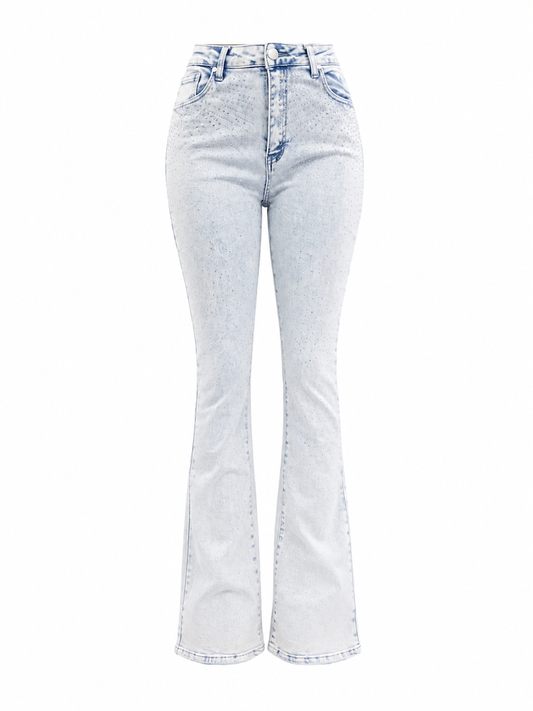 REDFOX WOMEN DIAMOND DUST STACKED JEANS