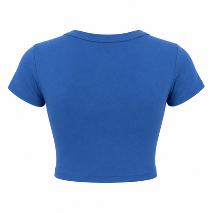 SHARP TRADING WOMEN ROUND-NECK CROP TEE
