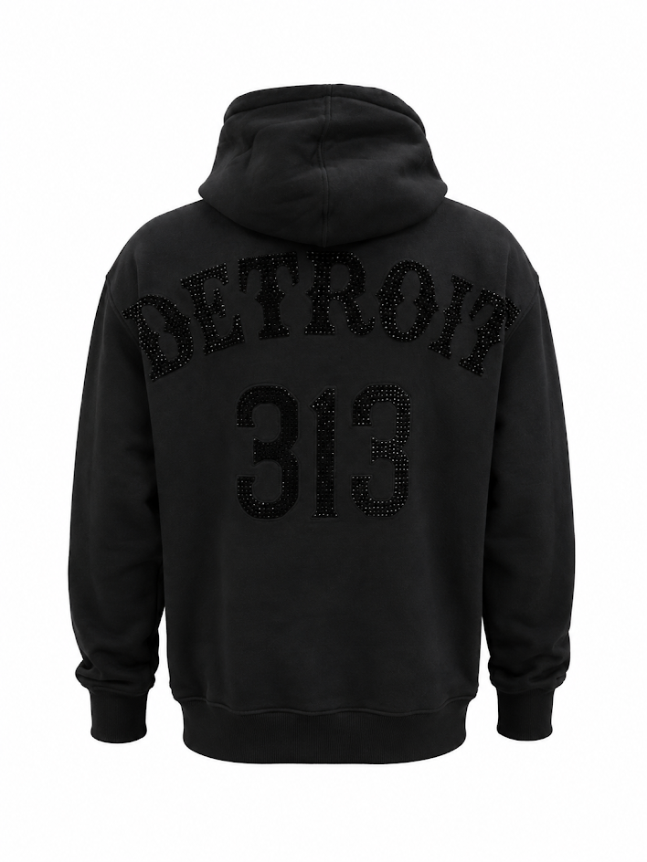 ROKU STUDIO MEN'S DETROIT 313 GHOST FACE HOODIE (RK5481923)