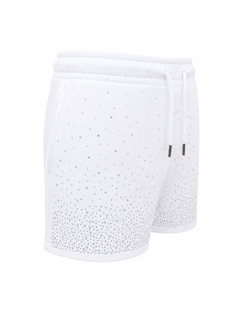 REDFOX WOMEN'S FRENCH TERRY SHORT W/RHINESTONE (PS3636)