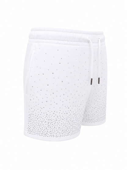 REDFOX WOMEN'S FRENCH TERRY SHORT W/RHINESTONE (PS3636)