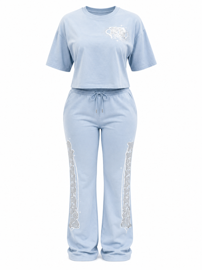REDFOX MINERAL WASH "FEARLESS" S/S & PANT SET (ST6616P)