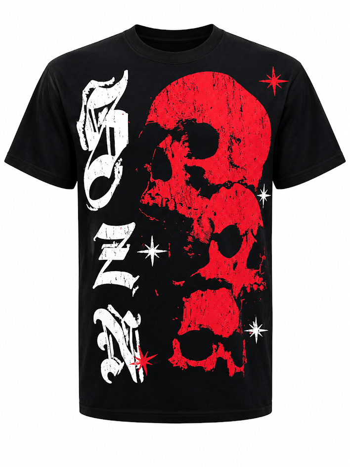 TRAP SZN STACKED SKULLS TEE