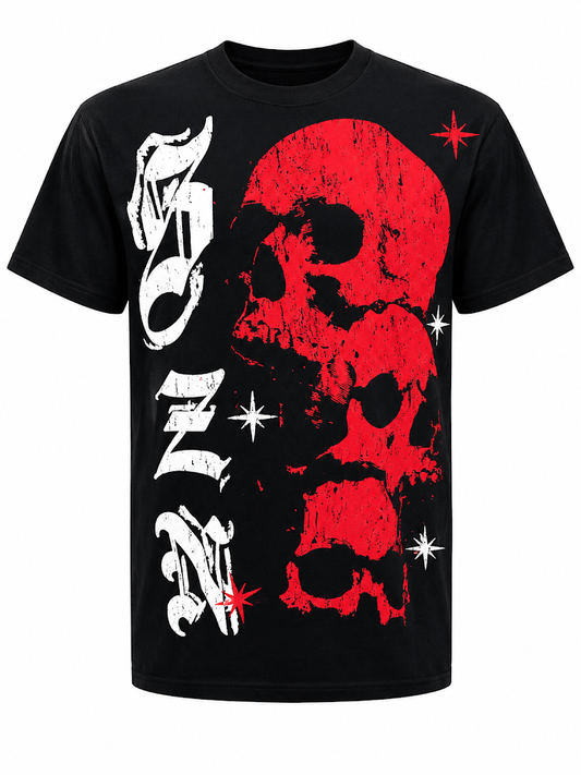 TRAP SZN STACKED SKULLS TEE