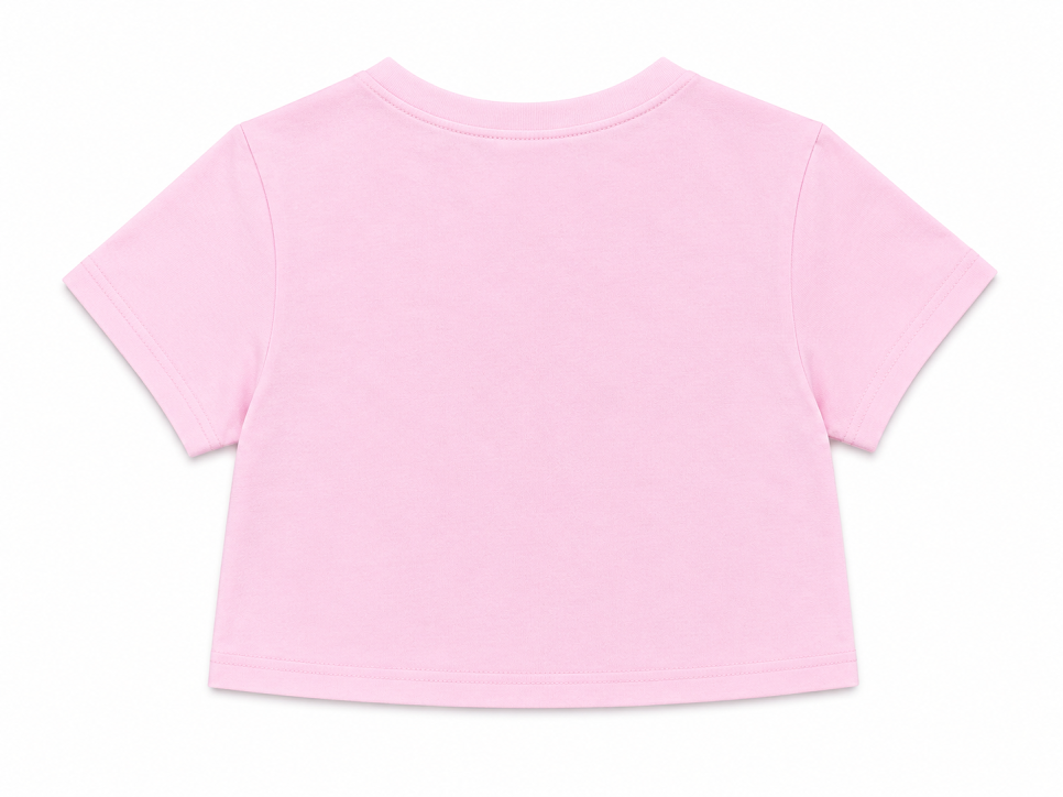 CUTIE PATOOTIE GIRL'S SHORT SLEEVE TOP W/LOVE BOW SEQUINS