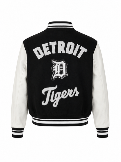 PRO STANDARD MLB DETROIT TIGERS WOMEN'S VARSITY JACKET