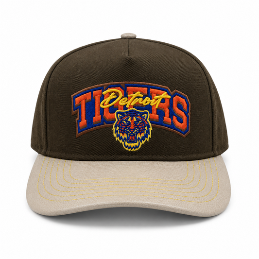 PRO STANDARD DETROIT TIGERS BROWN TIGER LOGO STRAPBACK CAP