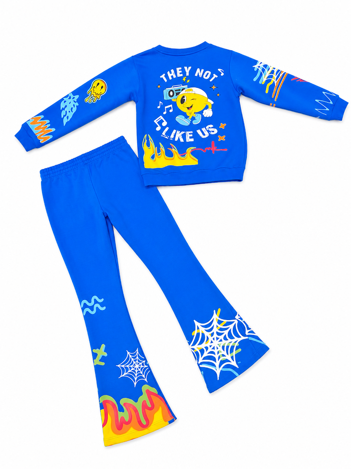 MAKOBI KIDS GRAFFITI STACKED FLEECE SET (B4525T)