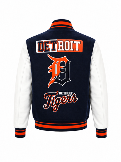 PRO STANDARD DETROIT TIGERS SPLIT LOGO M RIB VARSITY JACKET