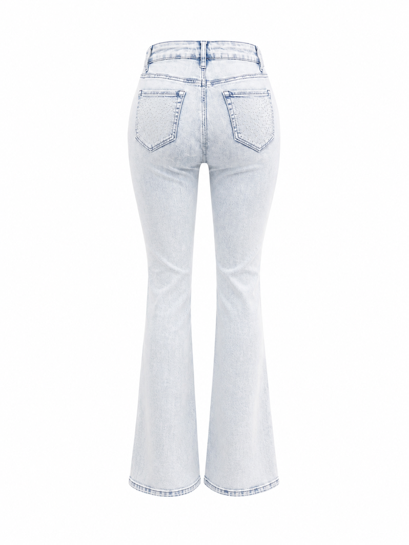 REDFOX WOMEN DIAMOND DUST STACKED JEANS