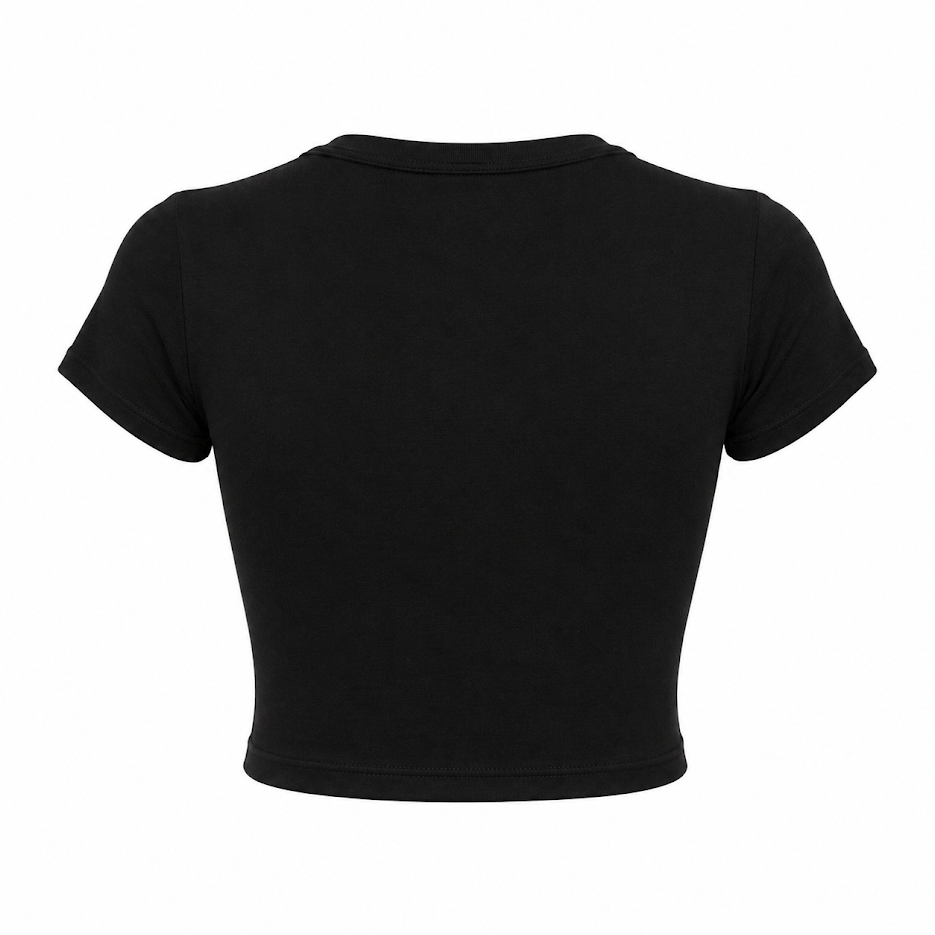 SHARP TRADING WOMEN ROUND-NECK CROP TEE