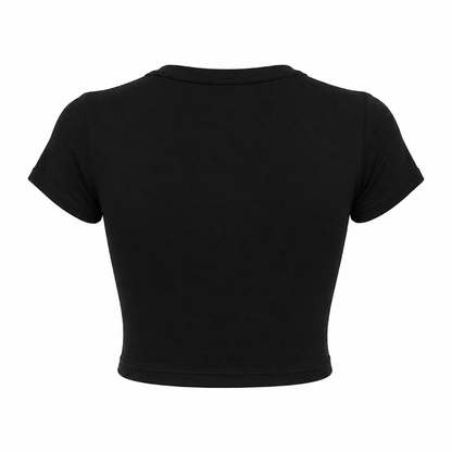 SHARP TRADING WOMEN ROUND-NECK CROP TEE