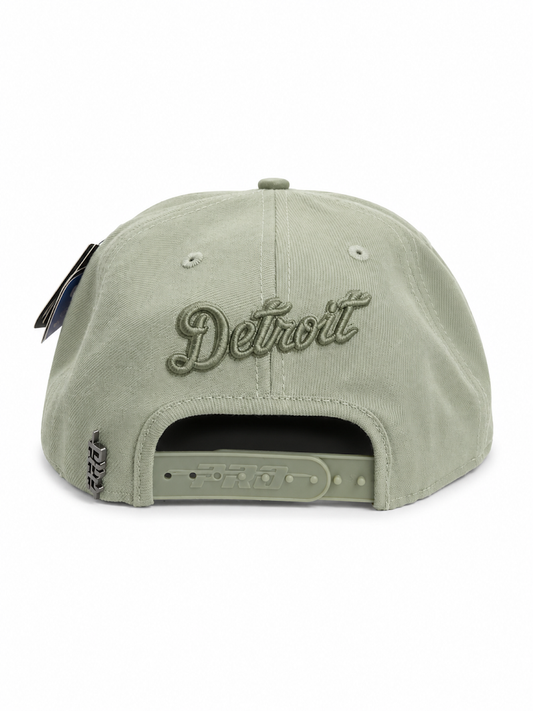 PRO STANDARD NEUTRALS DETROIT TIGERS MOSS SNAPBACK CAP