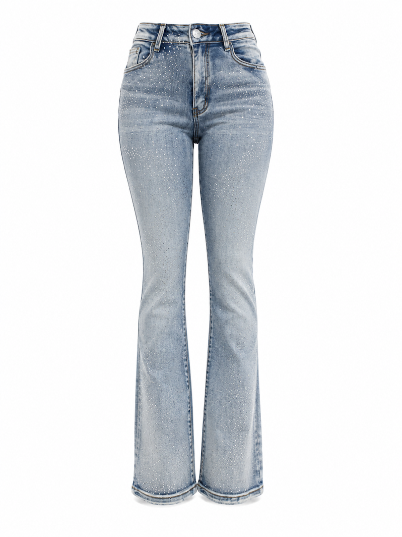 REDFOX WOMEN CRYSTAL RAIN STACKED JEANS