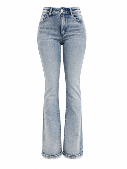 REDFOX WOMEN CRYSTAL RAIN STACKED JEANS