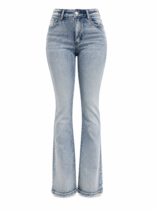 REDFOX WOMEN CRYSTAL RAIN STACKED JEANS