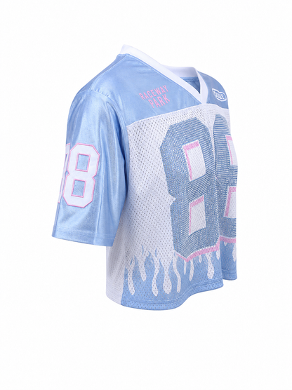 REDFOX WOMEN'S "BORN TO RIDE" CROP MESH JERSEY (TE6618)