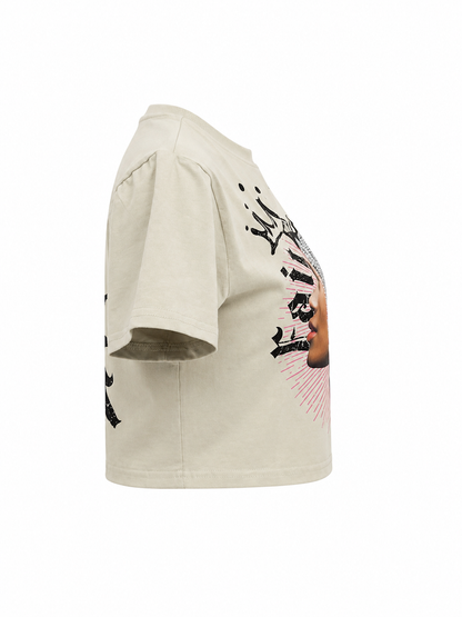 REDFOX WOMEN'S "CROWNED IN FAITH" CROP TEE