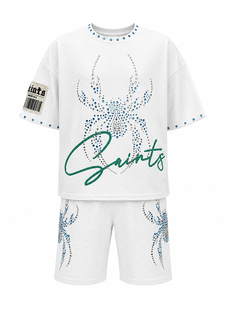 COPPER RIVET T-SHIRT & SHORT SAINT (SPIDER) SET (#611004)