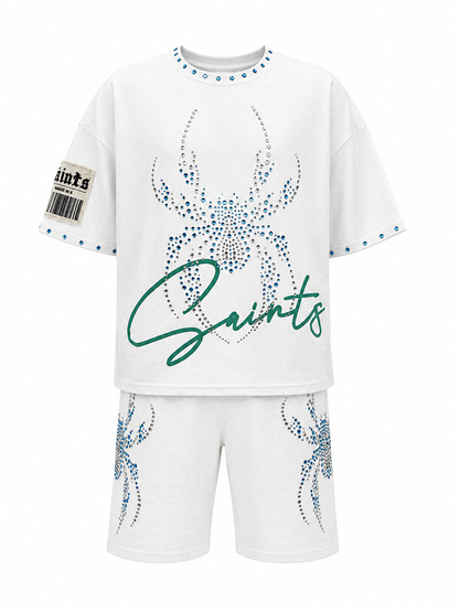 COPPER RIVET T-SHIRT & SHORT SAINT (SPIDER) SET (#611004)