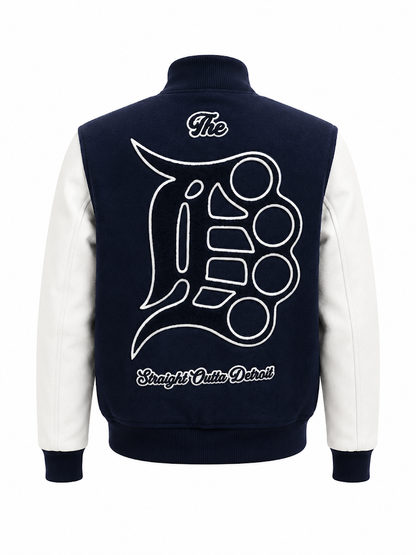 ROKU STUDIO BRACE KNUCKLE VARSITY JACKET (#RK6481894)