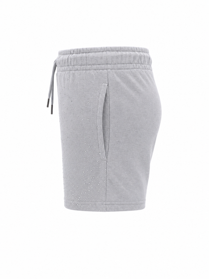 REDFOX WOMEN'S FRENCH TERRY SHORT W/RHINESTONE (PS3636)