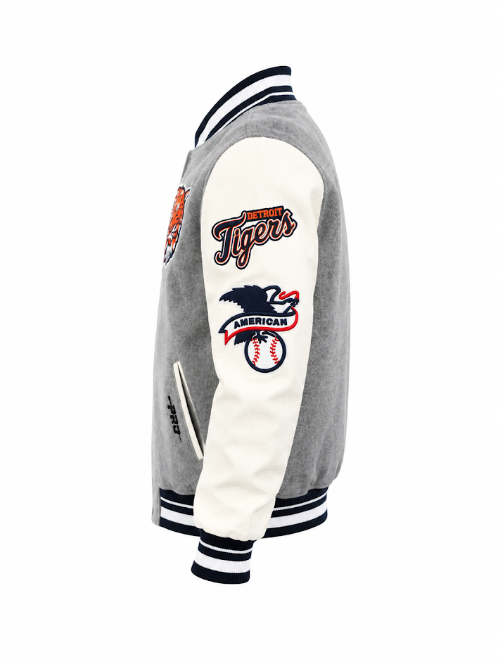 PRO STANDARD DETROIT TIGERS DET M RIB WOOL VARSITY JACKET
