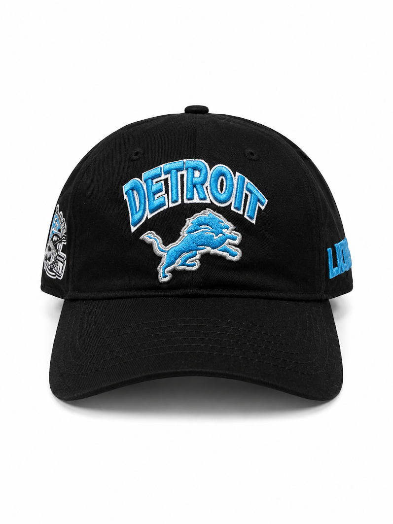 PRO STANDARD WOMEN'S DETROIT LIONS TURN IT UP DAD STRAPBACK CAP