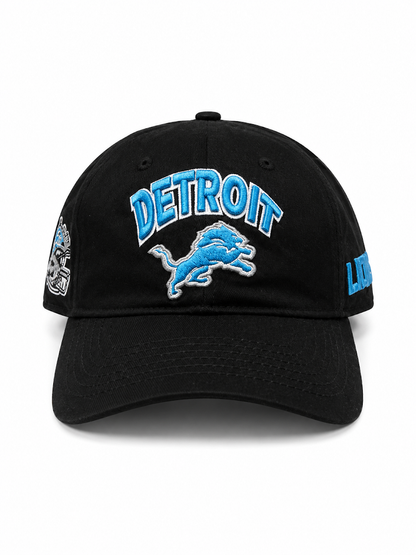 PRO STANDARD WOMEN'S DETROIT LIONS TURN IT UP DAD STRAPBACK CAP
