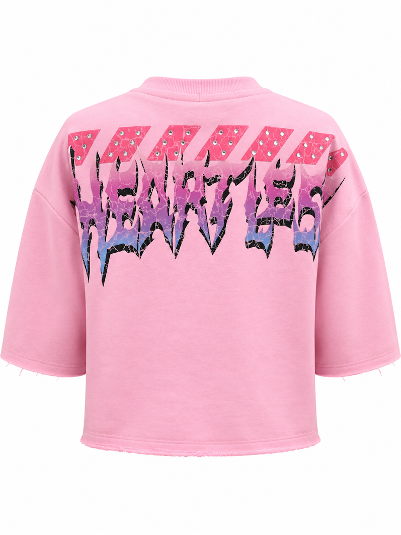 REDFOX WOMEN'S "HEARTLESS CYBER DOLL" CROP TEE