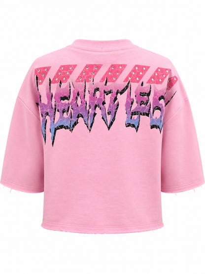 REDFOX WOMEN'S "HEARTLESS CYBER DOLL" CROP TEE