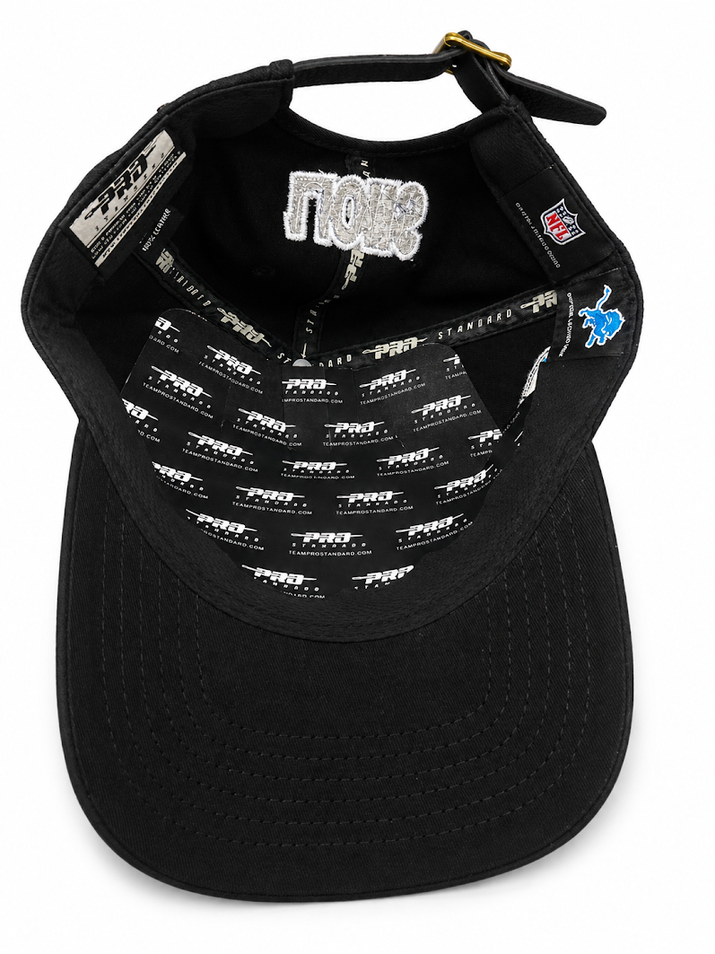 PRO STANDARD WOMEN'S DETROIT LIONS TURN IT UP DAD STRAPBACK CAP
