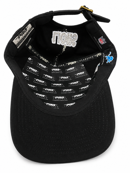 PRO STANDARD WOMEN'S DETROIT LIONS TURN IT UP DAD STRAPBACK CAP